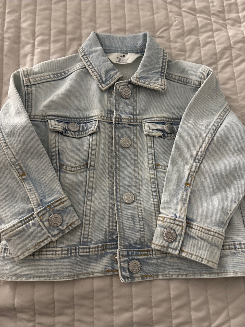 H&M Light Wash Kids Denim Jacket